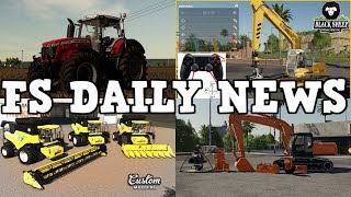 CUSTOM MODDING HARVESTER, NEW MODS, PLUS MODS IN TESTING | FS DAILY NEWS | Farming Simulator 19