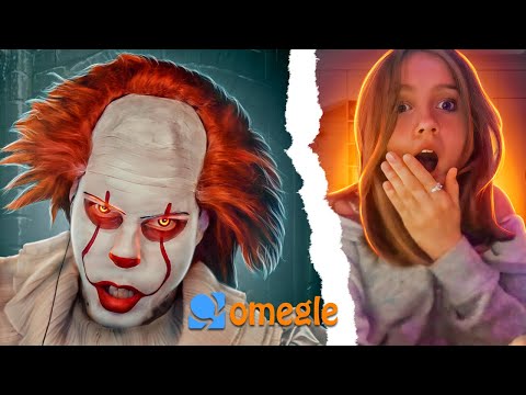 Pennywise makes a kid cry on Omegle