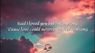 Said I love you but i lied - Michael bolton lyrics