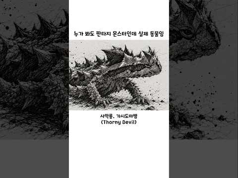 누가 봐도 판타지 몬스터인데 실제 동물임 thumbnail