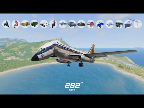 Can Any Vehicle Stop a Boeing 737 from Taking Off? ✈️💥 | BeamNG.drive