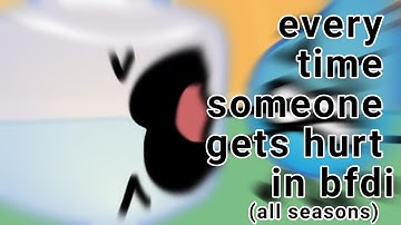 every time someone gets hurt in bfdi (as of bfb 16)
