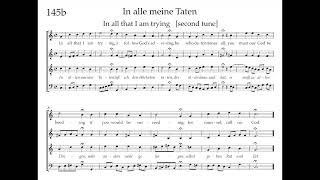Bach Hymnbook 145B In Alle Meinen Taten Second Tune