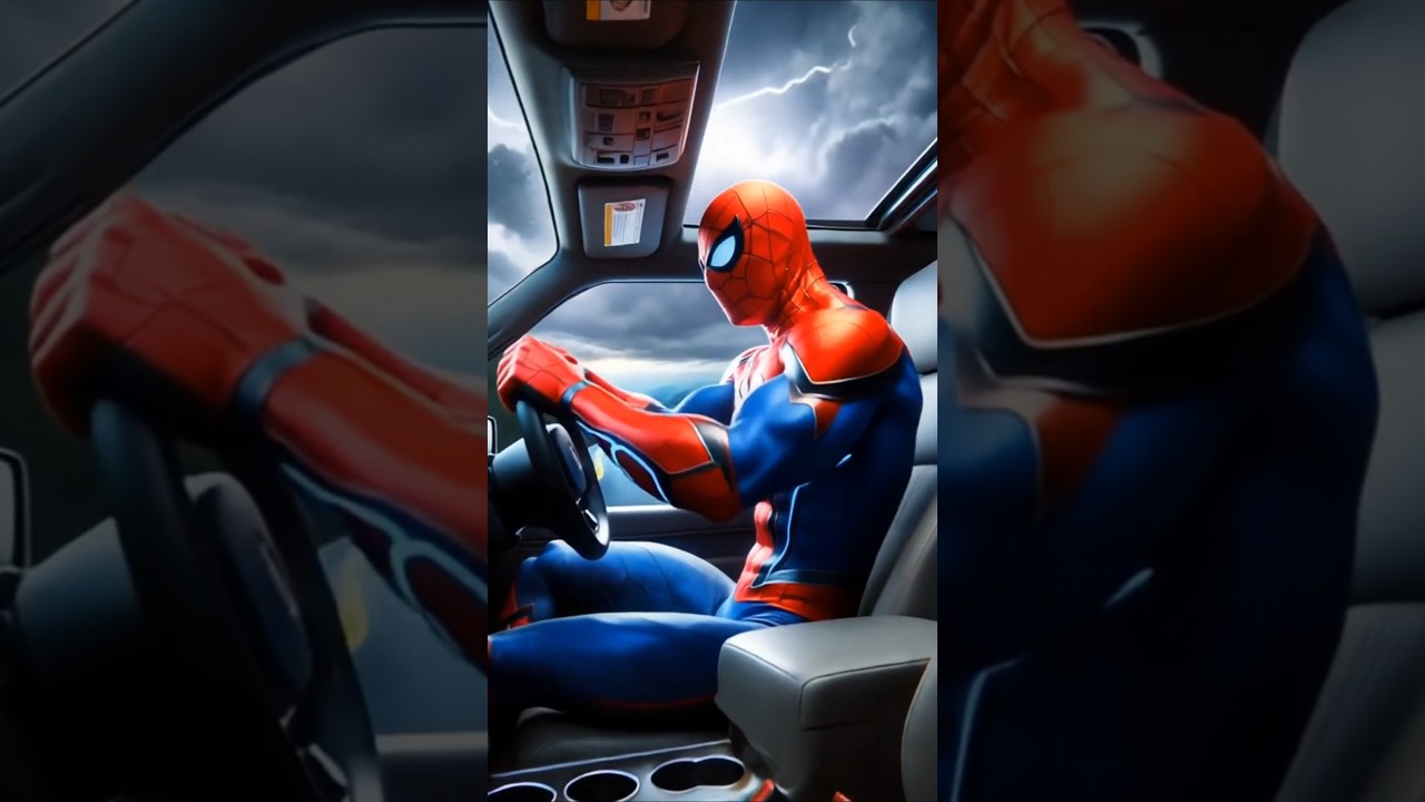 When a Giant Pigeon Saved Spiderman | #Spiderman #Shorts #ai #car
