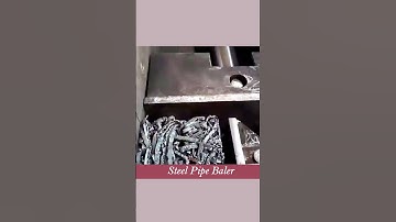 Stainless Steel Baler Briquetting Press Scrap Recycling Machine #baler