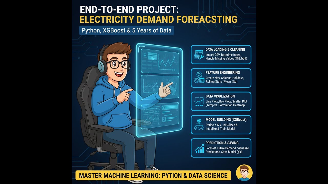 Electricity Demand Prediction using Machine Learning | Complete Project Tutorial 2026