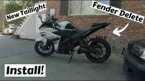 Fender Eliminator & New Taillight Install on my 2017 Yamaha R3!