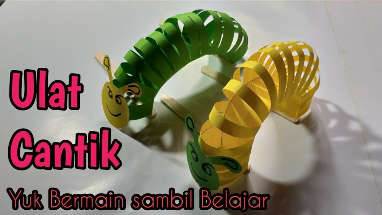 Membuat Ulat dari Kertas Origami Ide Kreatif Kreasi dari Kertas