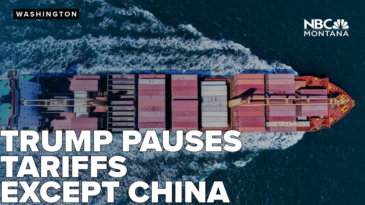 Trump pauses tariffs on countries for 90 days while raising the levy on ...