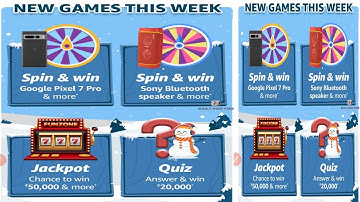 Amazon Funzone New Games This Week Quiz Answers Today|6 January 2023 | Daily Quiz Time