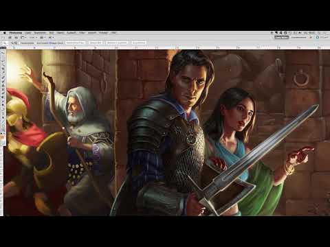 Paint art for a dungeon master's screen - Paint art for a dungeon master's screen