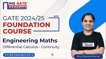L12 Differential Calculus-Continuity | Engineering Mathematics for GATE & PSU