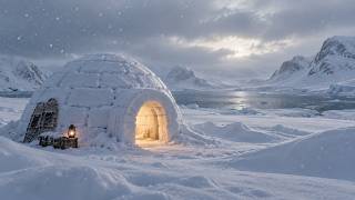 2 Hours in a Remote Igloo | Falling Snow & Arctic Winter Ambience screenshot 5
