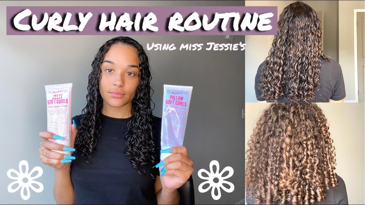 CURLY HAIR ROUTINE USING MISS JESSIE'S HAIR PRODUCTS YouTube