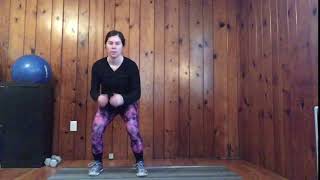 2 Side Shuffles to Squat Jump