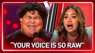 INSECURE SUPERTALENT makes the coaches CRY on The Voice | Journey #356