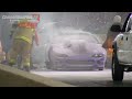 LIGHTS OUT 8 - STEVEN FEREDAY ESCAPES FROM FIERY RACE CAR
