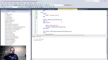 Live Stream - Filling Data Driven Script Generation - SQL Master Data Management
