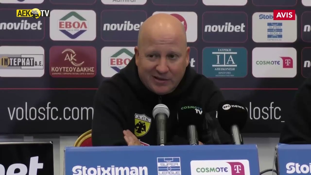 Η συνέντευξη Τύπου του Μάρκο Νίκολιτς μετά το 2-2 με τον Βόλο ΝΠΣ | AEK F.C.