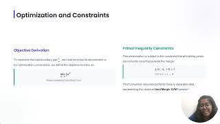 Support Vector Machine (SVM), derivation of margin width, kernels in SVM