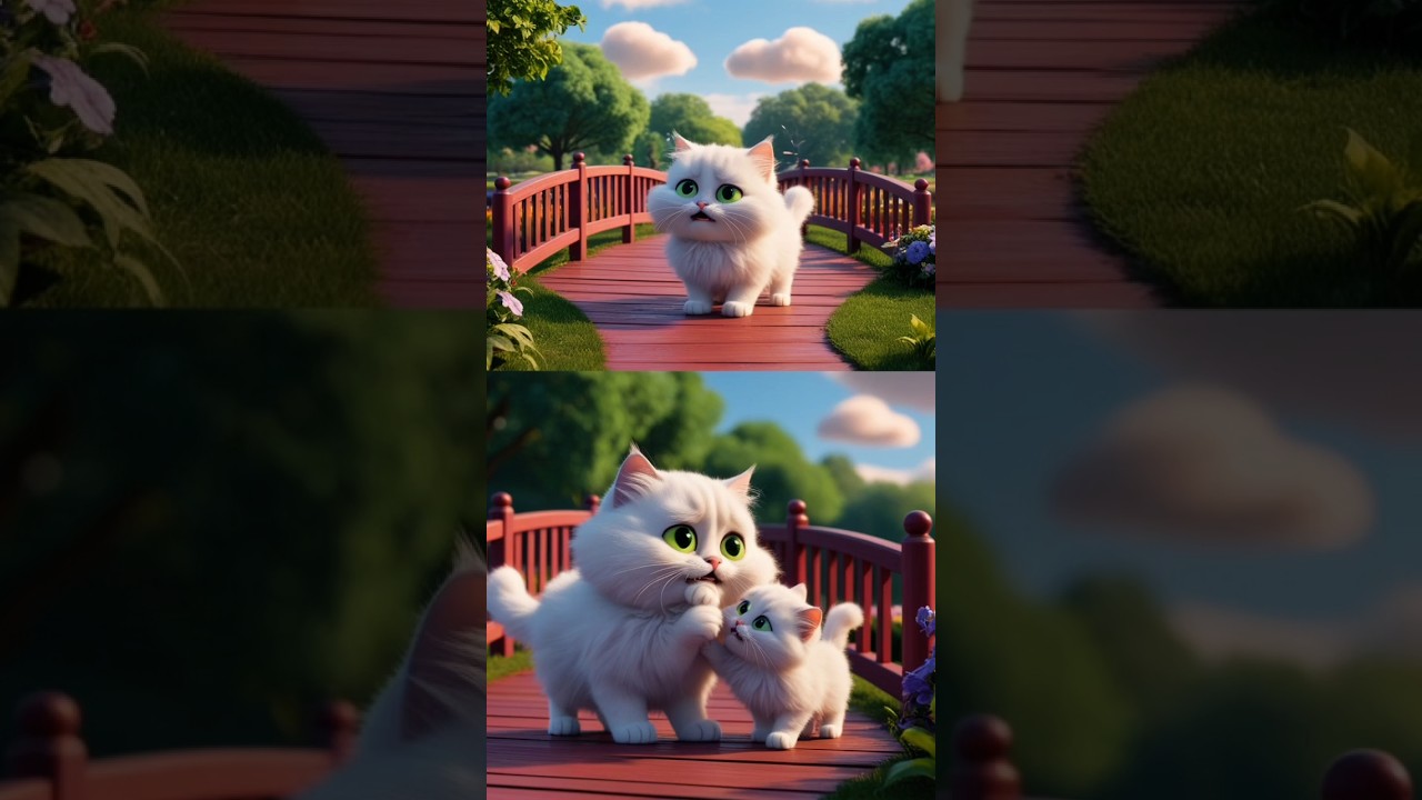 cat dancing | poor cat lost finding mom cat | 