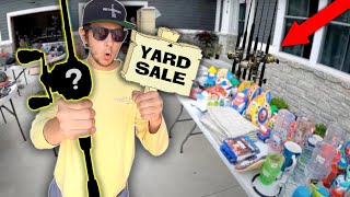 $20 Yard Sale Fishing Challenge!! (RARE Find!)