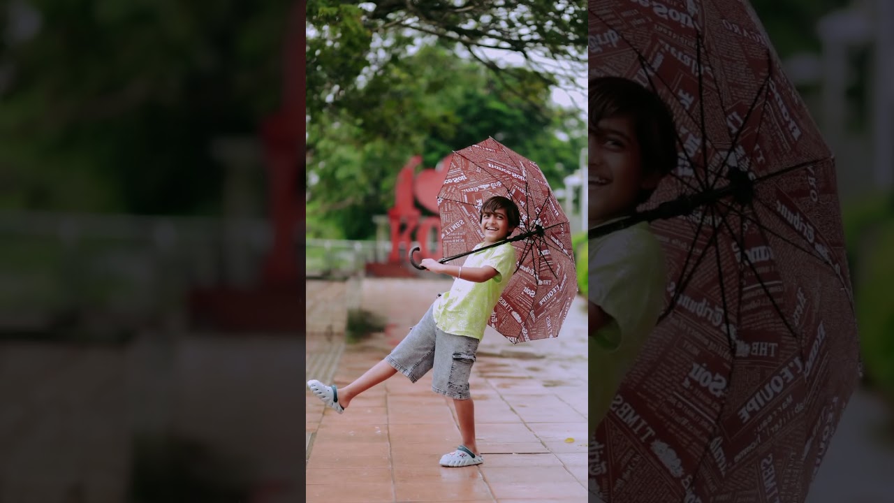 umbrella poses for kids🥰☂️                