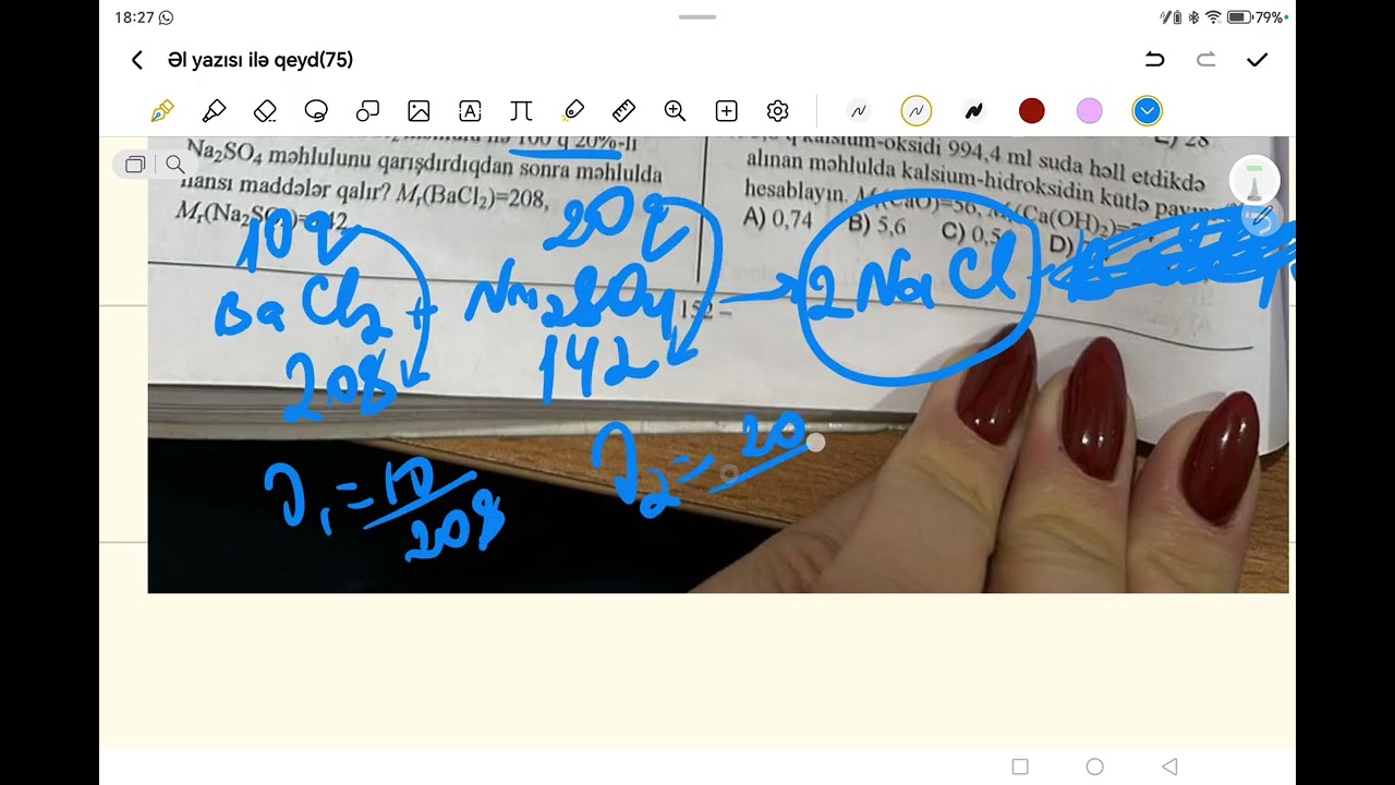 Həll olan maddənin kütlə payı izah yeni kimya test toplusu 25-65