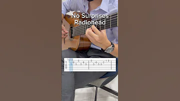 Intro - No Surprises by Radiohead #guitartutorial #guitarcover #beginner #guitartabs
