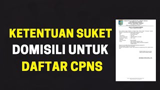 CARA MEMBUAT SURAT KETERANGAN DOMISILI