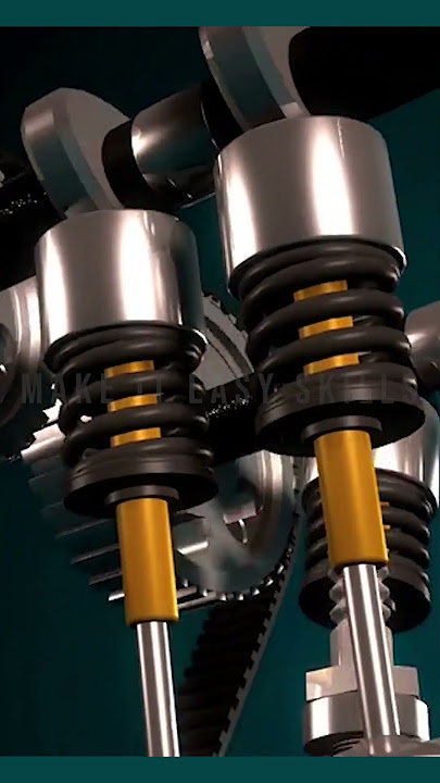 Engine Camshaft Working animation | How Engine Works #icengine #working_of_cam-shaft #pistonworking