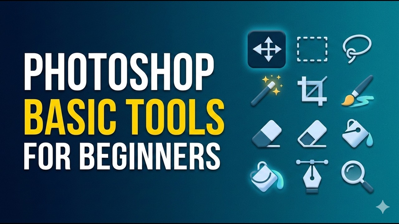Learn Photoshop Tools Step by Step | Beginner Friendly Tutorial - YouTube