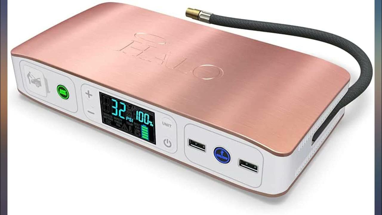 HALO Bolt Air 58830 mWh Portable Emergency Power Kit with Tire Pump, 4