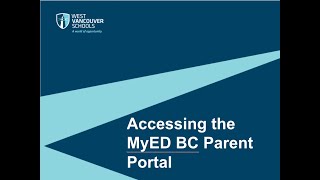West Vancouver Schools Parent Portal Tutorial
