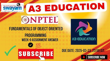 NPTEL Fundamentals of Object-Oriented Programming Week 9 Assignment Answers Solution | 2025 - Jan