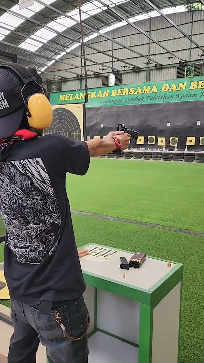 First Time 😅 #nembak #menembak #jsc #kodam #perbakin #latihan #fn #pistol #jakarta #shooter #tembak