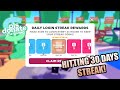 Hitting 30 days streaks at Pls Donate