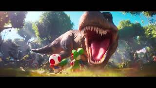 That T Rexs Roar In The Mario Galaxy Movie