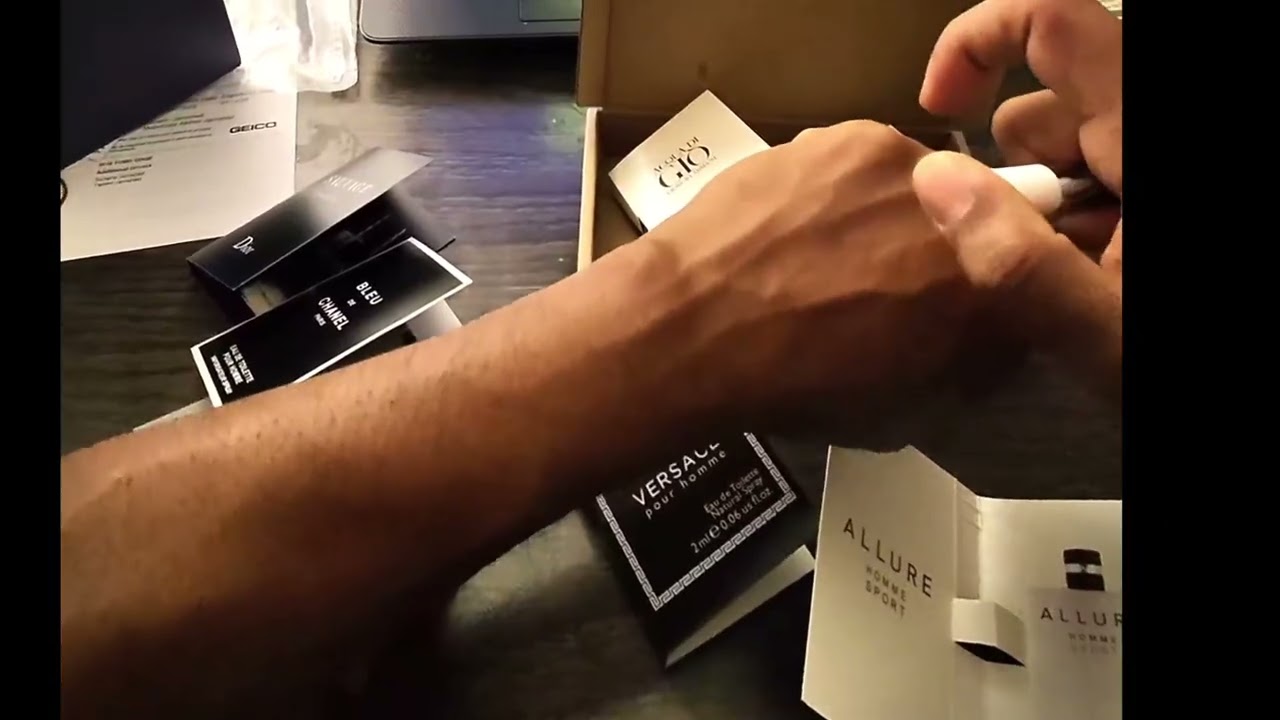 9pc Men's Cologne Gift Set - Designer Fragrance Samples for Men with Travel-Size Luxury