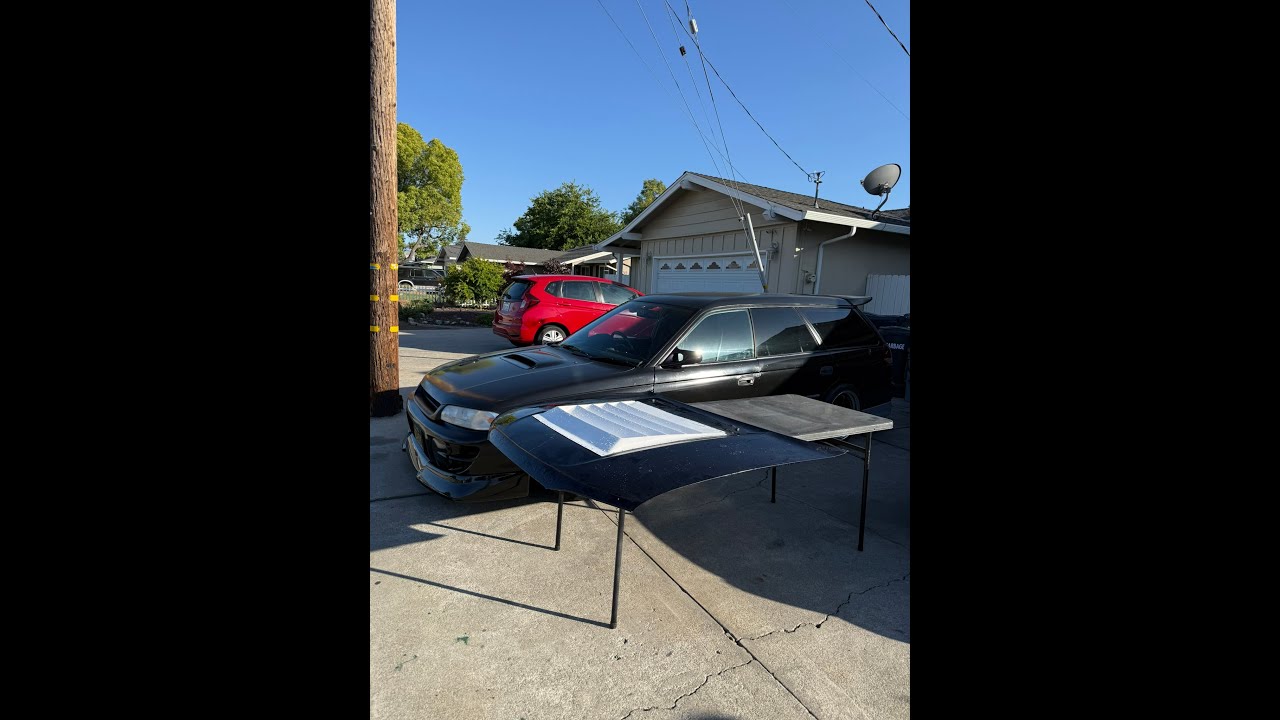 DMAX S Chassis Style Hood Vent Install on RHD Subaru Legacy - Part 1
