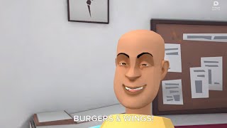 Fat Caillou Goes To The Gym With His Dadrefuses To Do Push-Ups And Eats Hamburger Insteadgrounded
