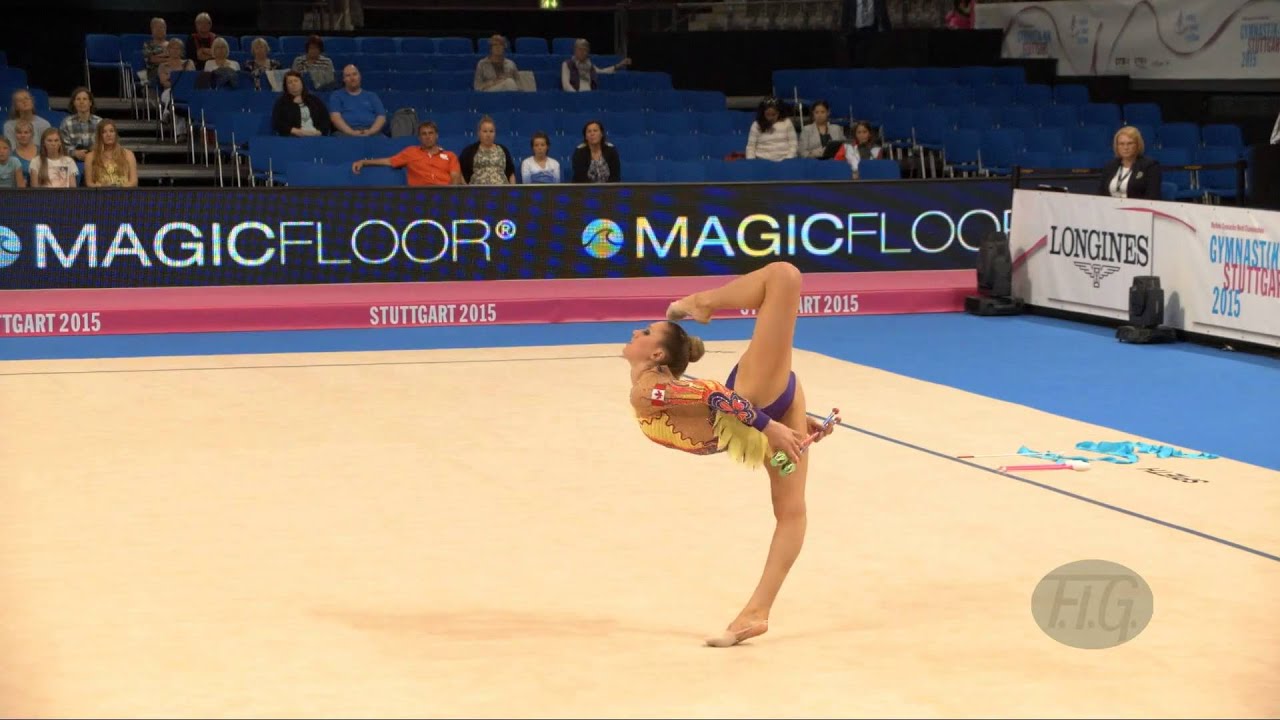 Carmen WHELAN (CAN) 2015 Rhythmic Worlds Stuttgart - Qualifications Clubs