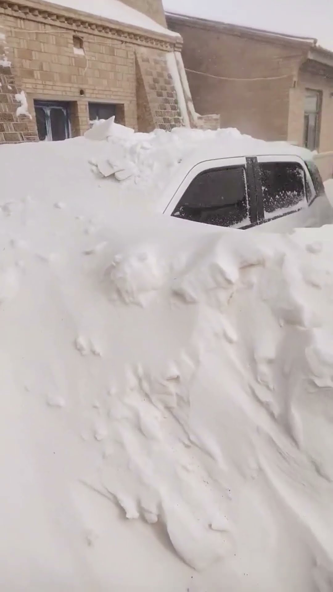 Clean up a yard buried in snow and ice