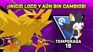 ¡INICIO la TEMPORADA 19 con ZAPDOS OSCURO y EMOLGA en LIGA SÚPER (1500 PC) PVP GBL POKEMON GO!