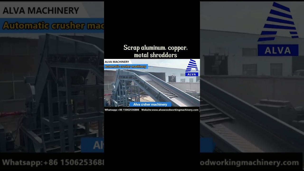 Metal Hammer Shredder Scrap Aluminium Metal Crusher 