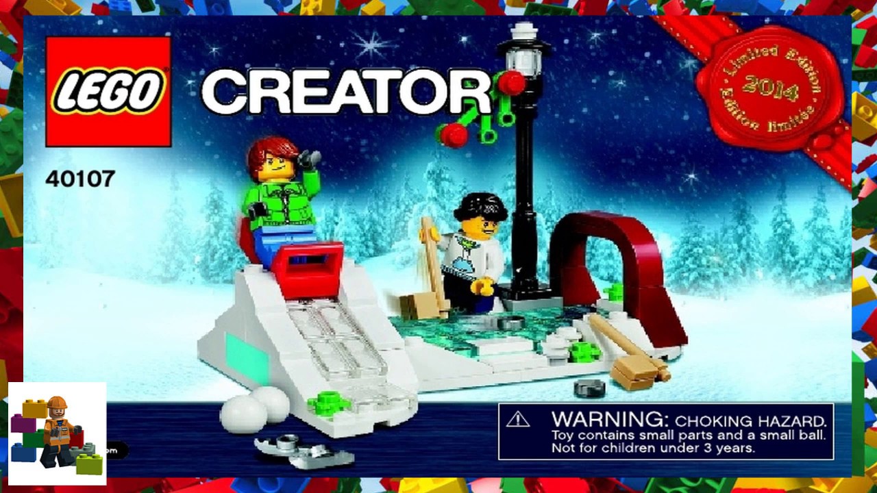 LEGO instructions - Seasonal - 40107 - Winter Skating Scene