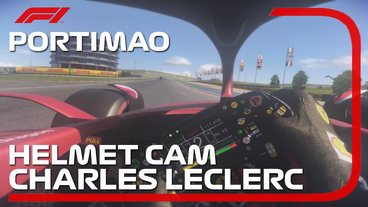 F1 2022 Charles Leclerc's Helmet Cam Onboard Around Portimao Circuit