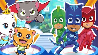 Talking Tom Candy Run vs PJ Masks : Racing Heroes Gameplay screenshot 3