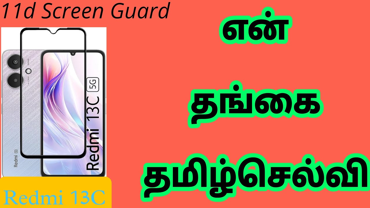 Vesno 11D Screen Guard For Redmi 13C 5G Tempered Glass With Full Screen