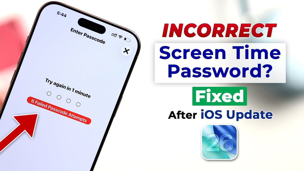 iOS 26: Forgotten Screen Time Passcode on iPhone! [Quick Fix] - YouTube